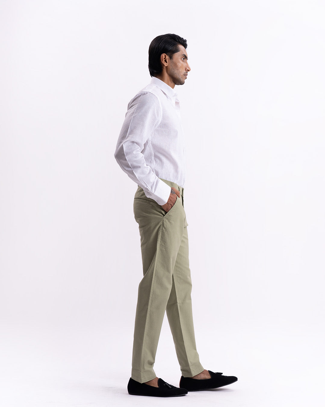 Holiday Tailored Chinos In Pistachio
