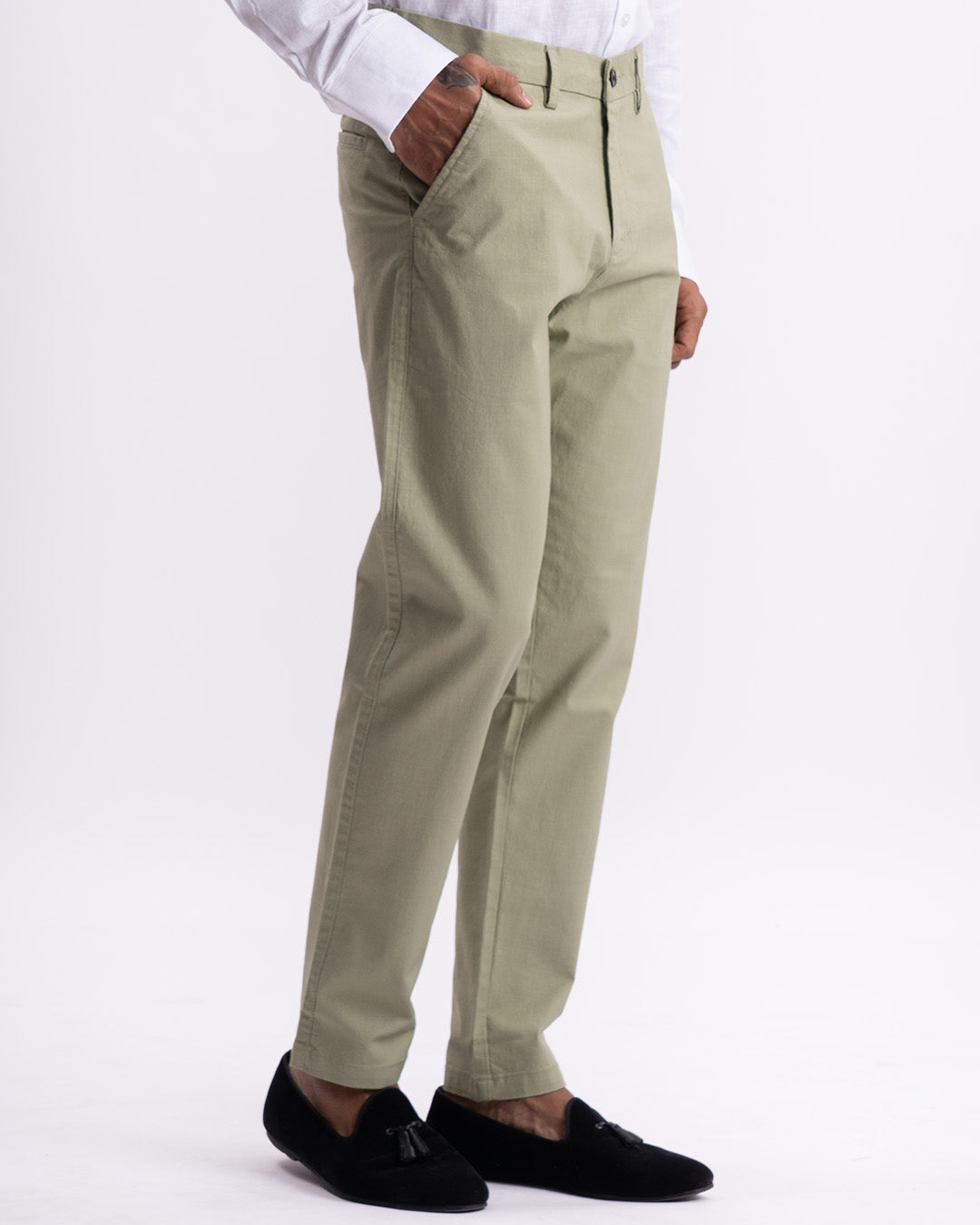 Holiday Tailored Chinos In Pistachio