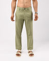 Linen Feel Premium Cotton Chinos In Pistachio
