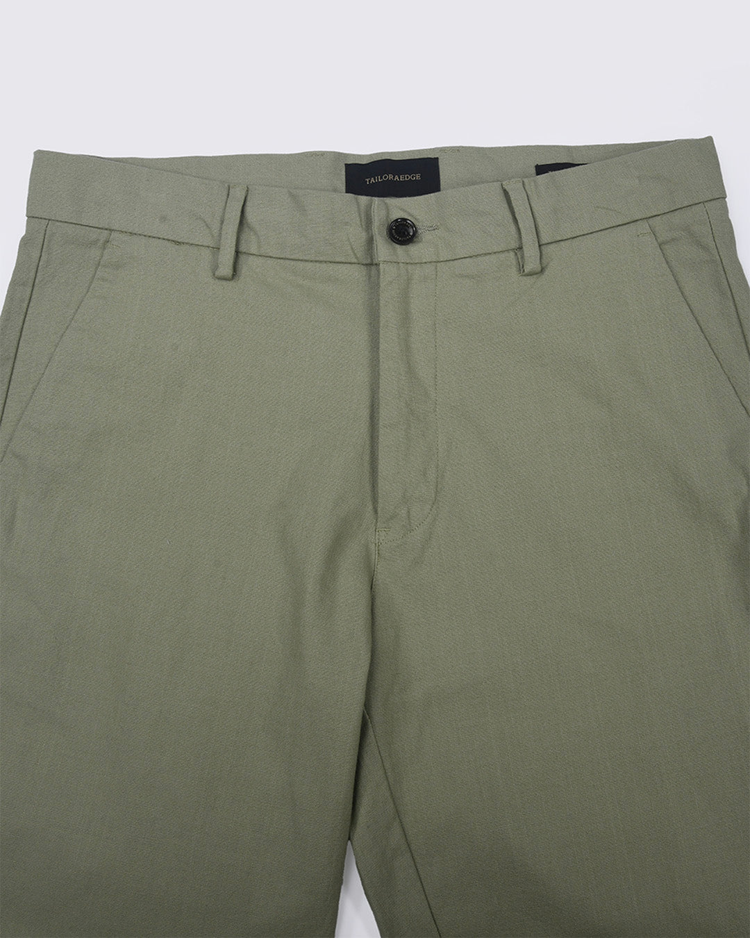 Linen Feel Premium Cotton Chinos In Pistachio