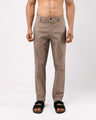 Linen Feel Premium Cotton Chinos In Dust