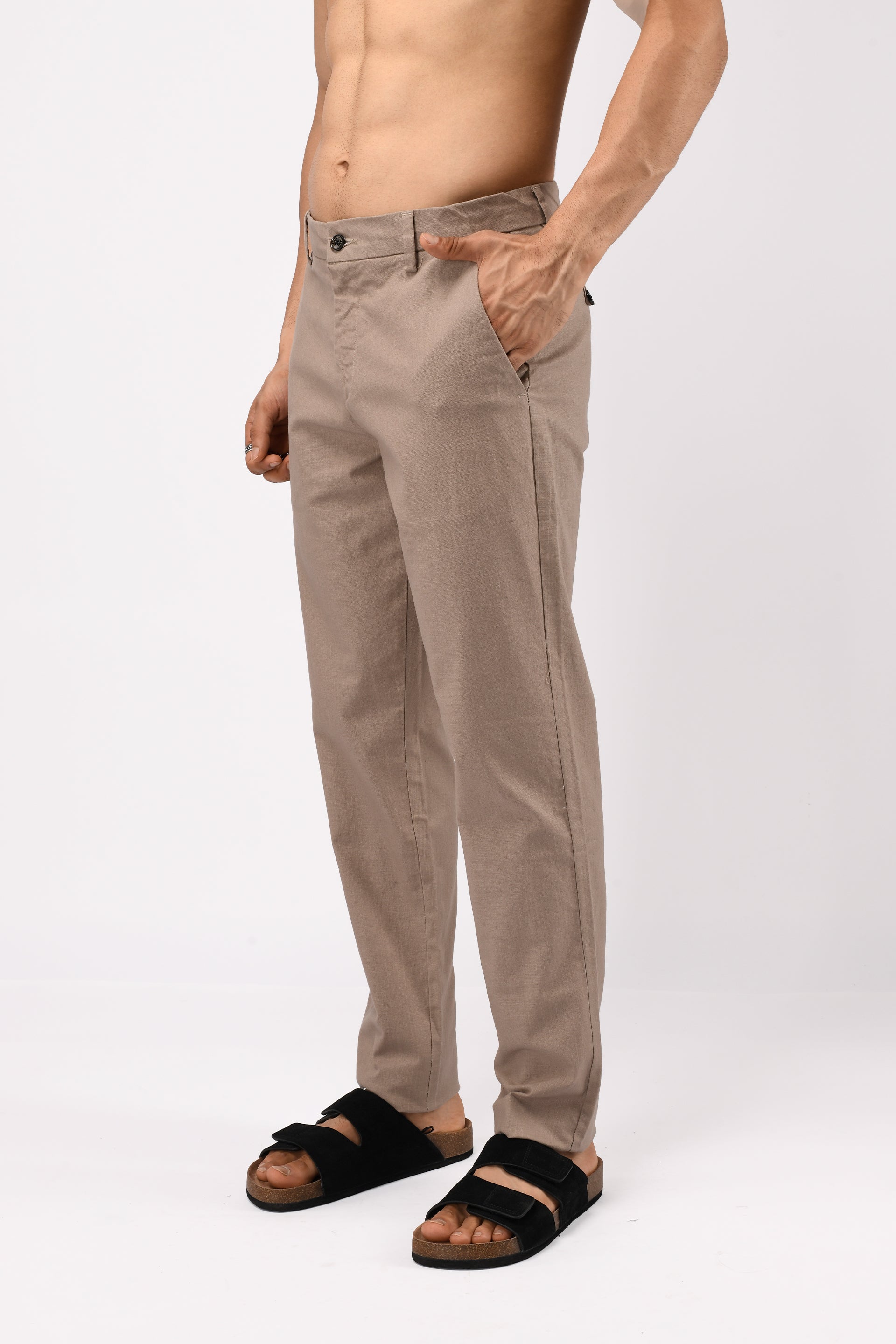 TIMELESS COTTON CHINOS- LINEN FEELS