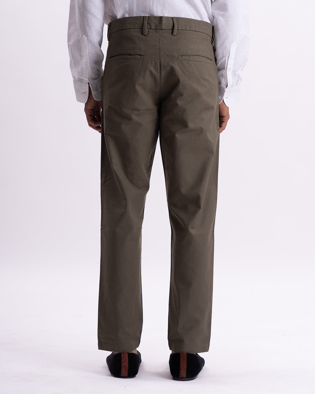 Holiday Tailored Chinos In Pine Olive