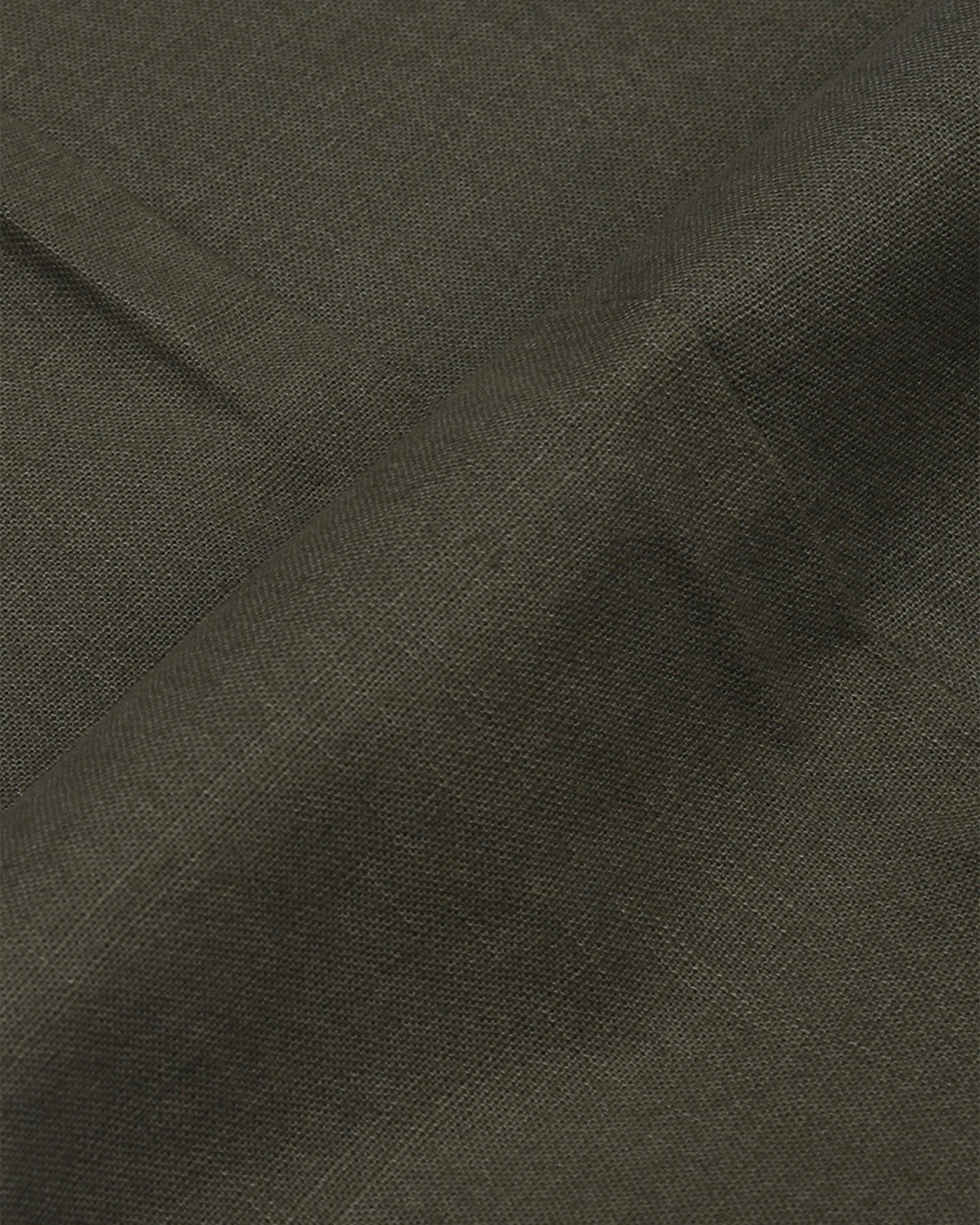 Linen Feel Premium Cotton Chinos In Pine Olive