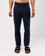 Linen Feel Premium Cotton Chinos In Navy