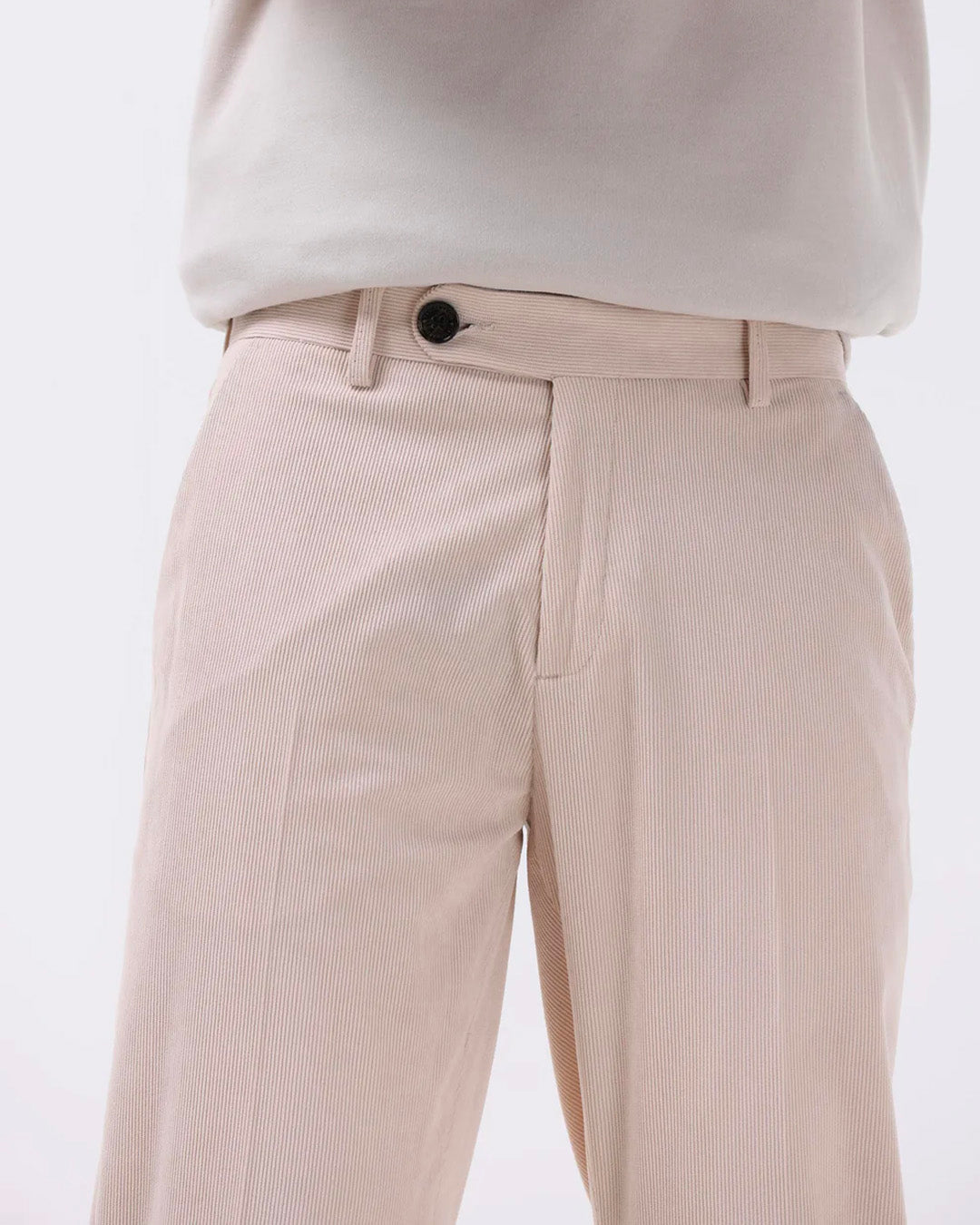 Statement Corduroy Trouser In Cream