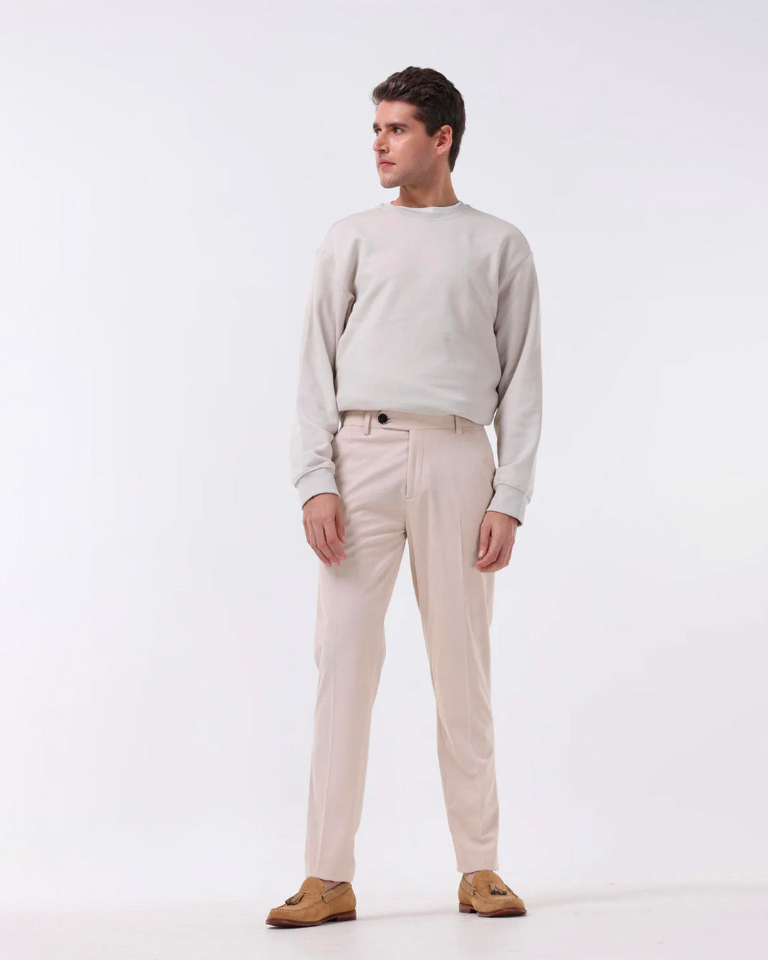 Statement Corduroy Trouser In Cream