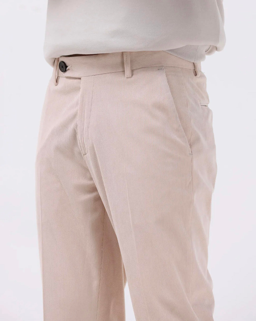 Statement Corduroy Trouser In Cream