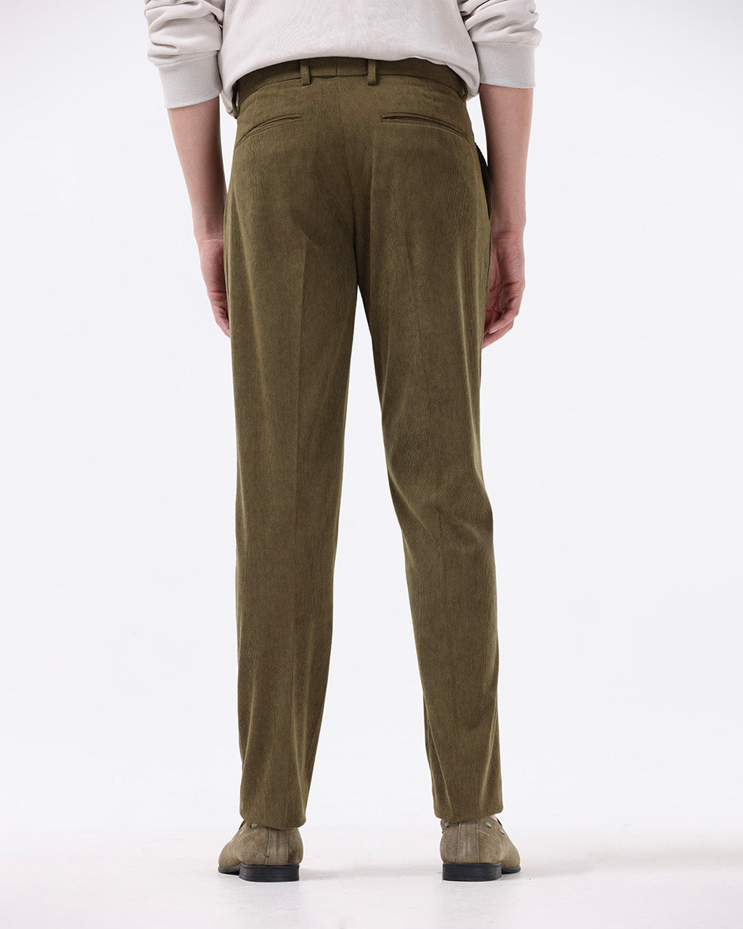 Statement Corduroy Trouser In Oak