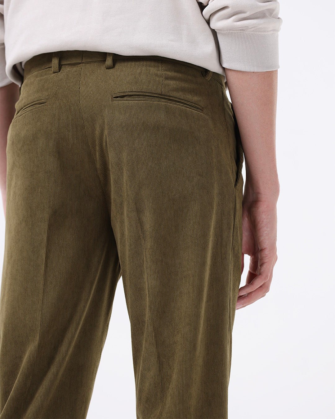 Statement Corduroy Trouser In Oak