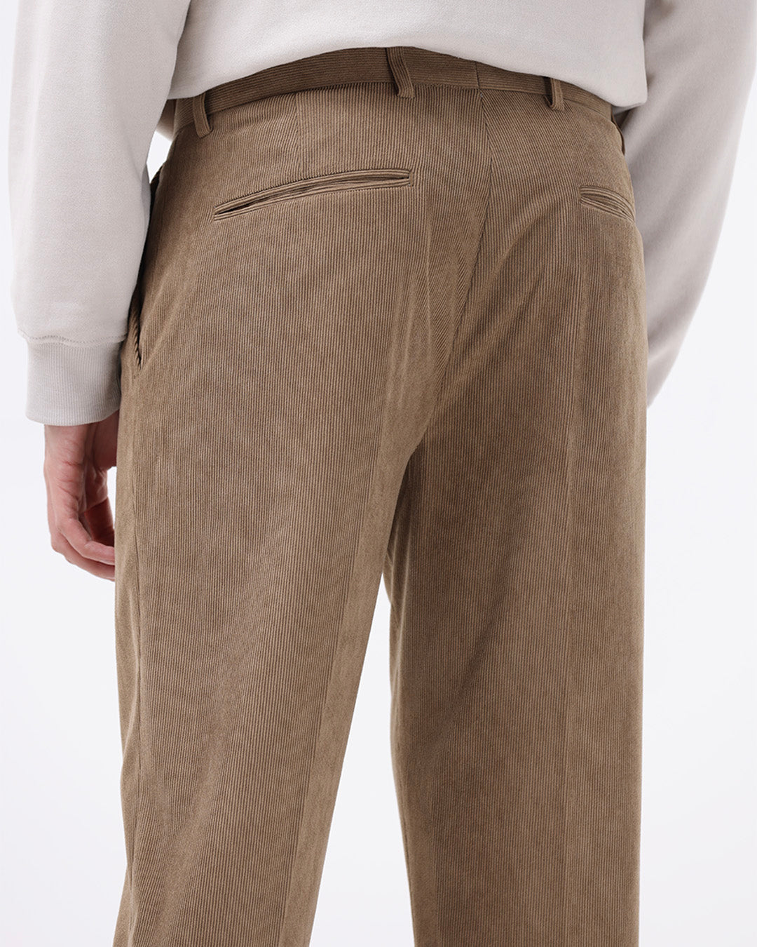 Statement Corduroy Trouser In Khaki