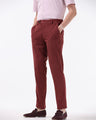 Statement Corduroy Trouser In Wine