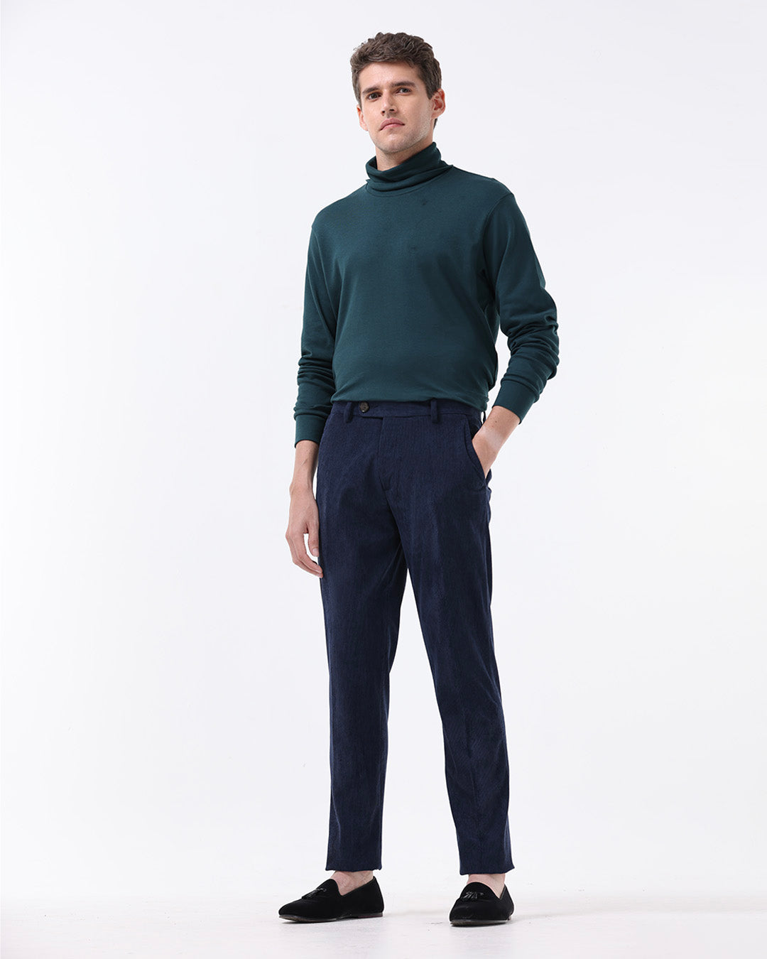 Statement Corduroy Trouser In Navy