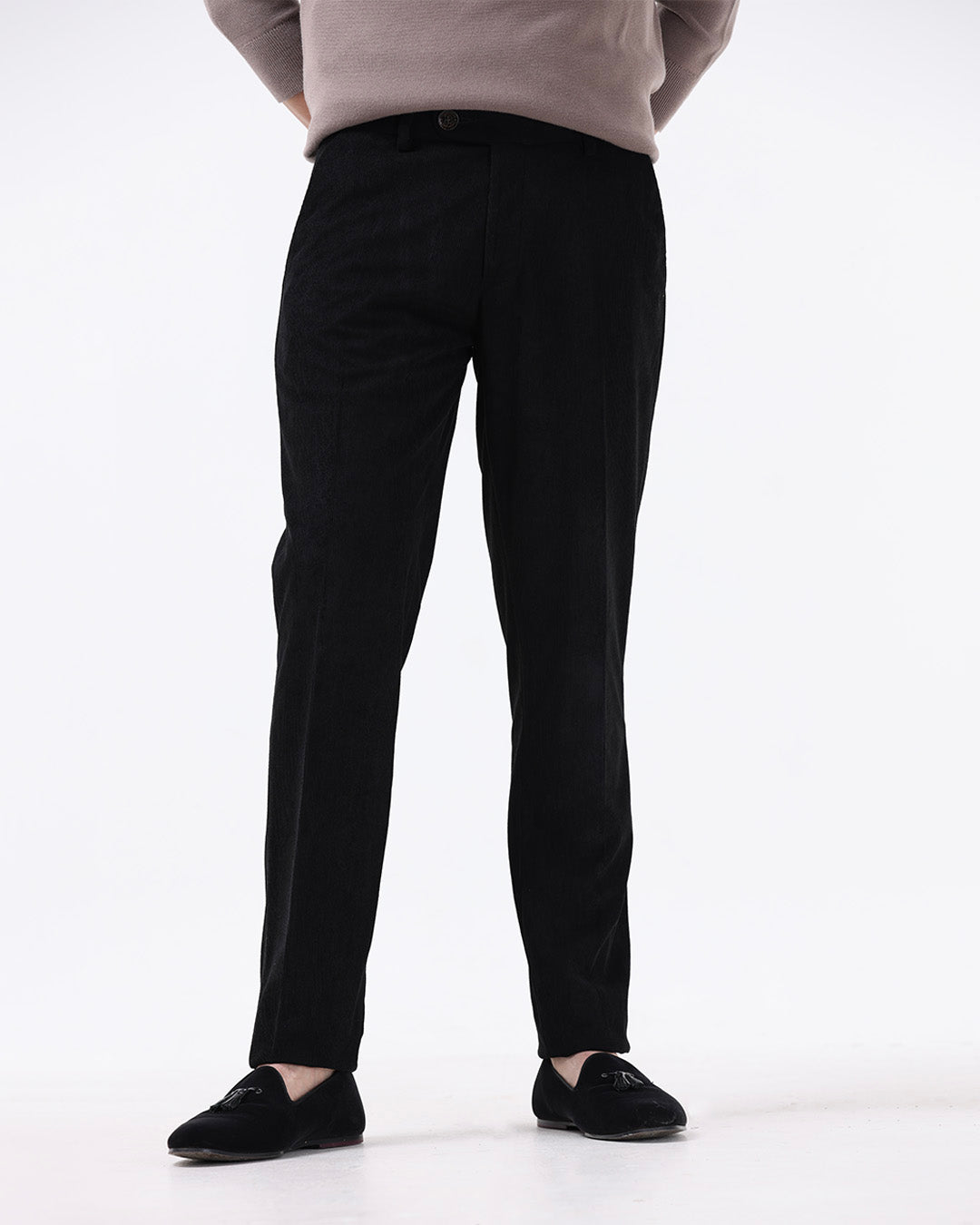 Statement Corduroy Trouser In Black