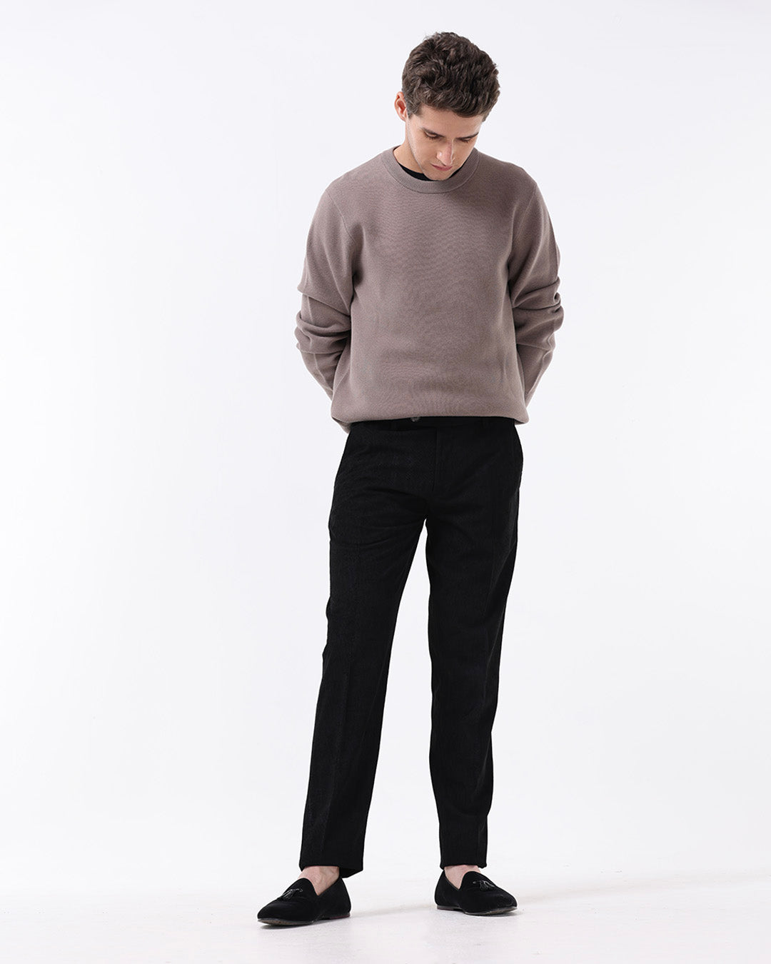 Statement Corduroy Trouser In Black