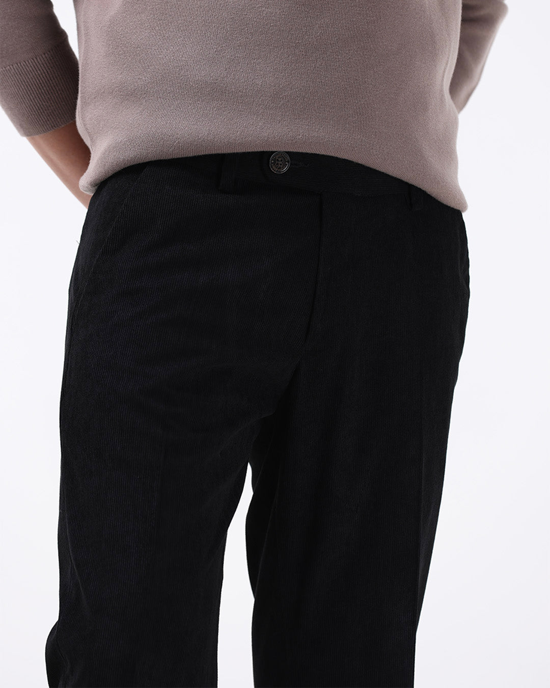 Statement Corduroy Trouser In Black