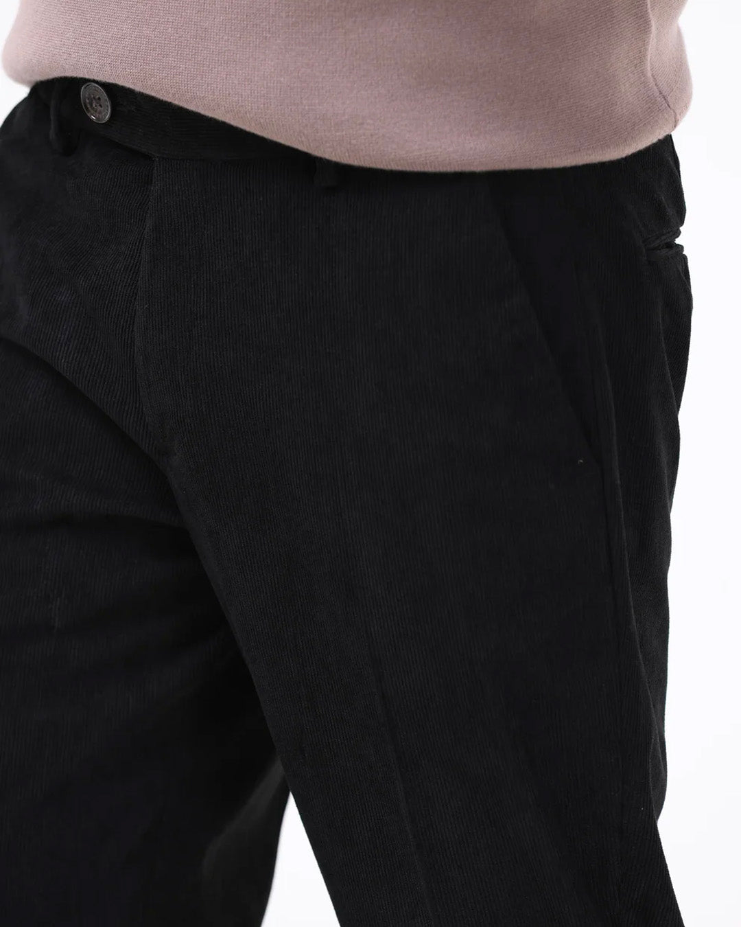 Statement Corduroy Trouser In Black
