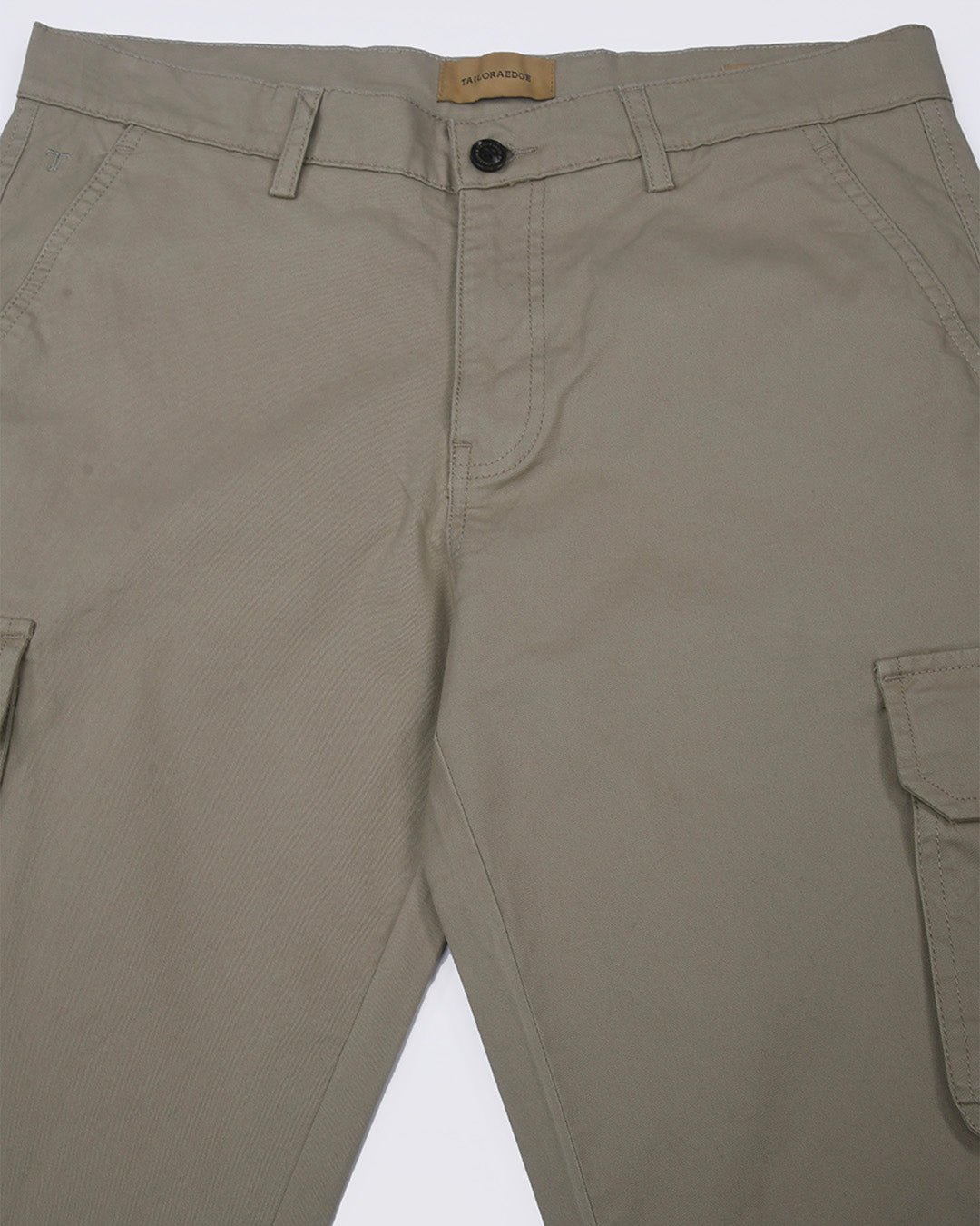 Elevated Twill Tailored Cargo Pant In Beige