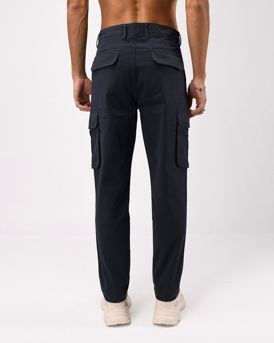 Elevated Twill Tailored Cargo Pant In Navy