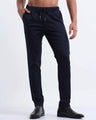 Rich Cotton Flexi Waist Ankle Pant In Navy