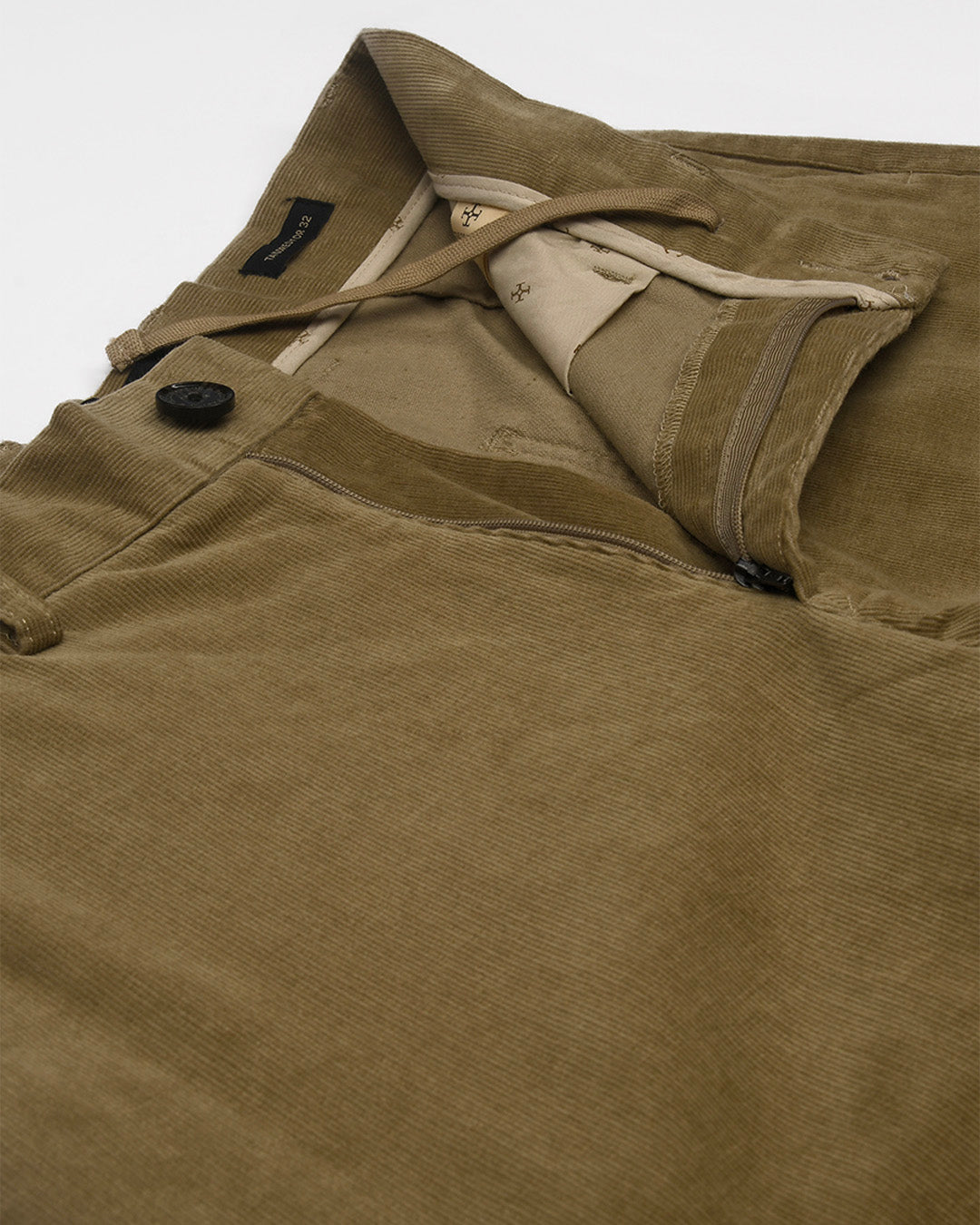 Soft Corduroy Relaxed Cargo Pants In Beige
