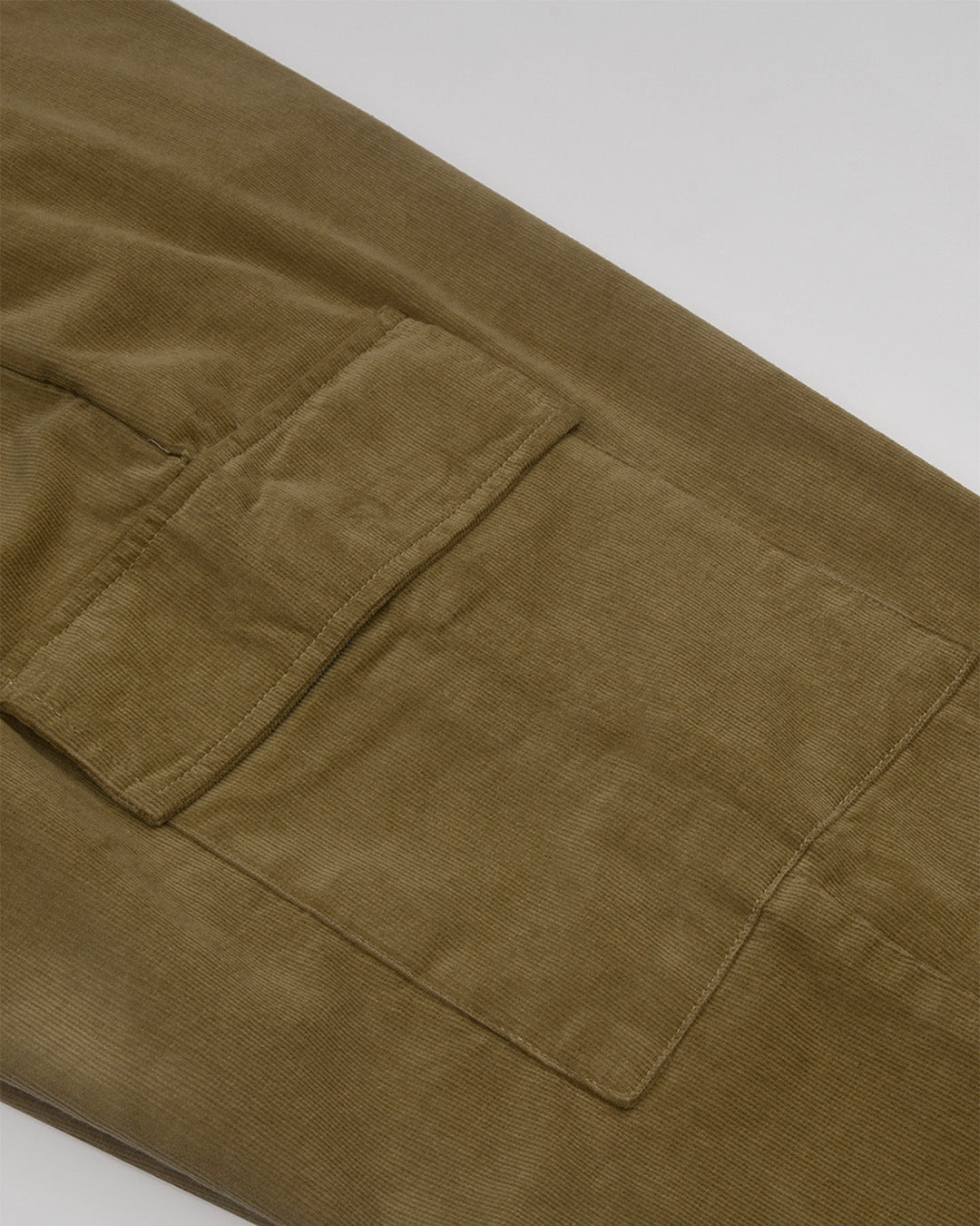 Soft Corduroy Relaxed Cargo Pants In Beige