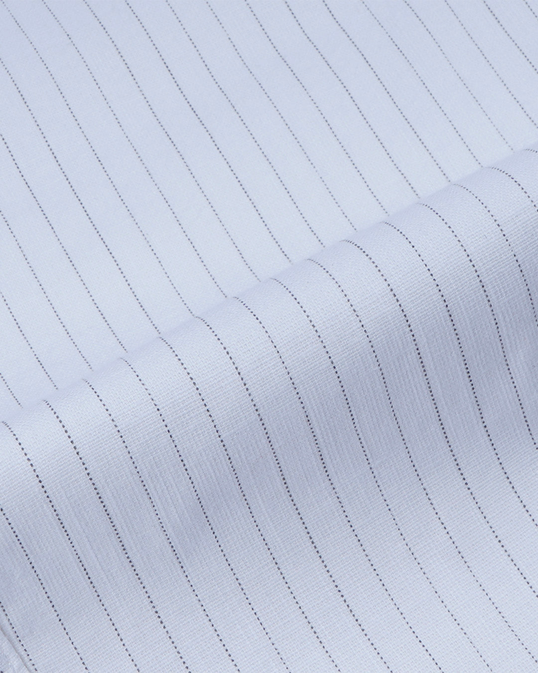 Relaxed Striped Cotton Pant In White