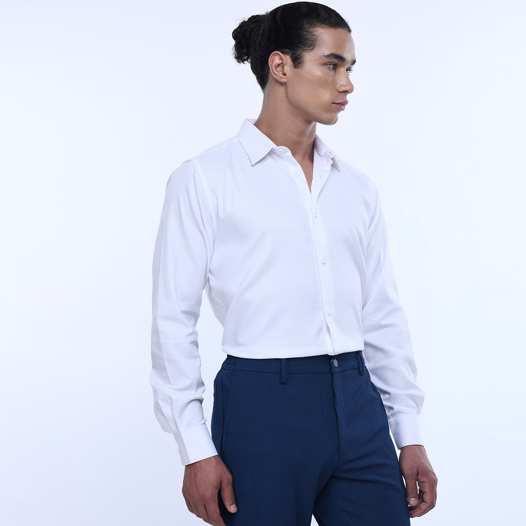 Royal Oxford Stretch Shirt In White