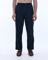 Relaxed Striped Cotton Pant In Navy