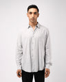 Soft Lyocell Melange Shirt In White