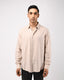Soft Lyocell Melange Shirt In Cream