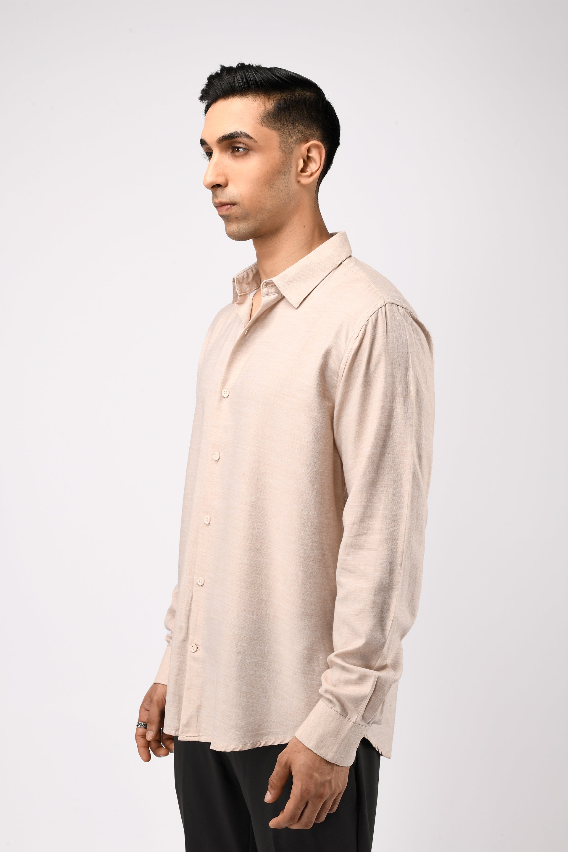 SOFT LYOCELL MELANGE SHIRT