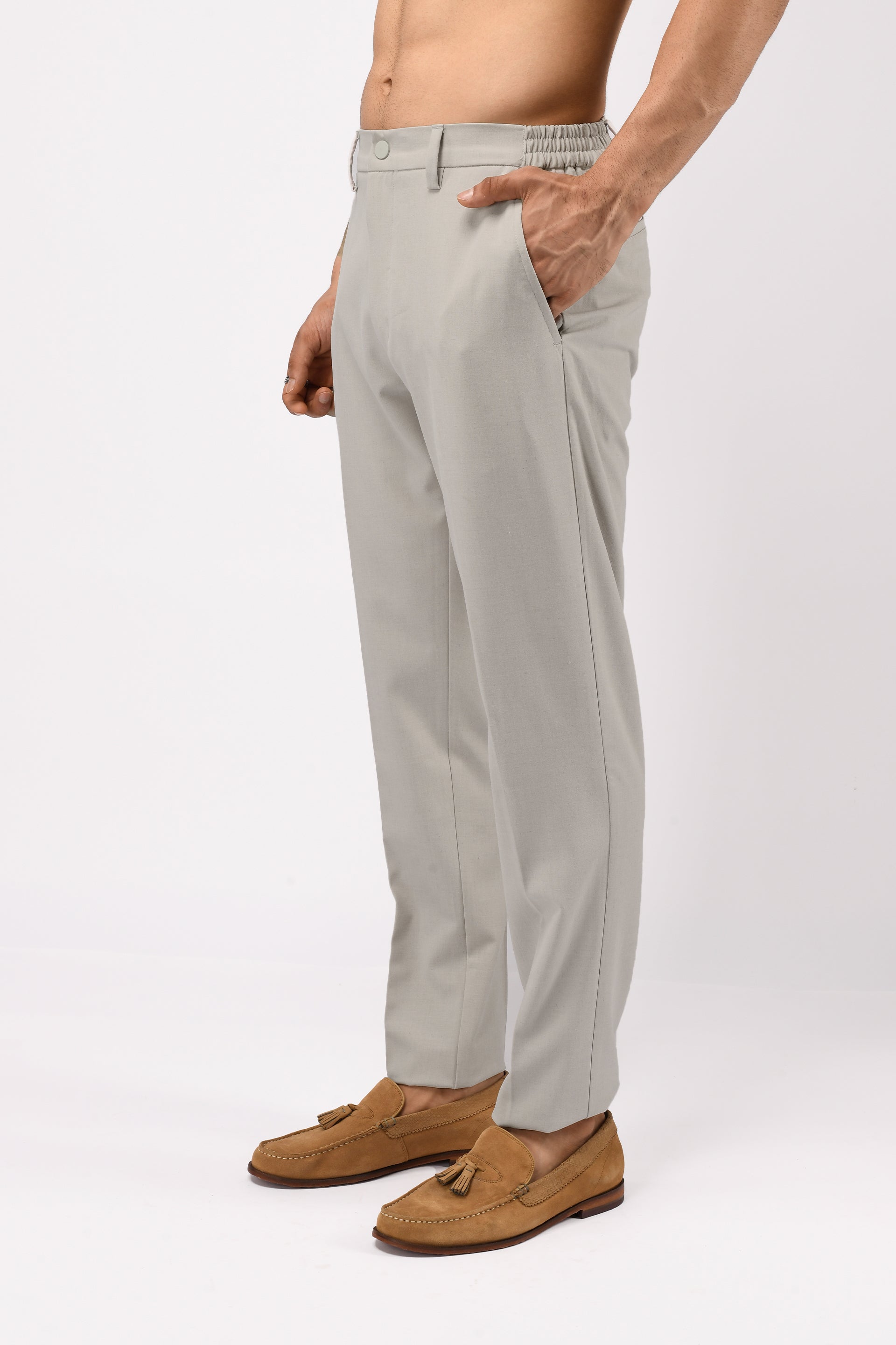 SOFT HANDLE TAILORED TROUSERS