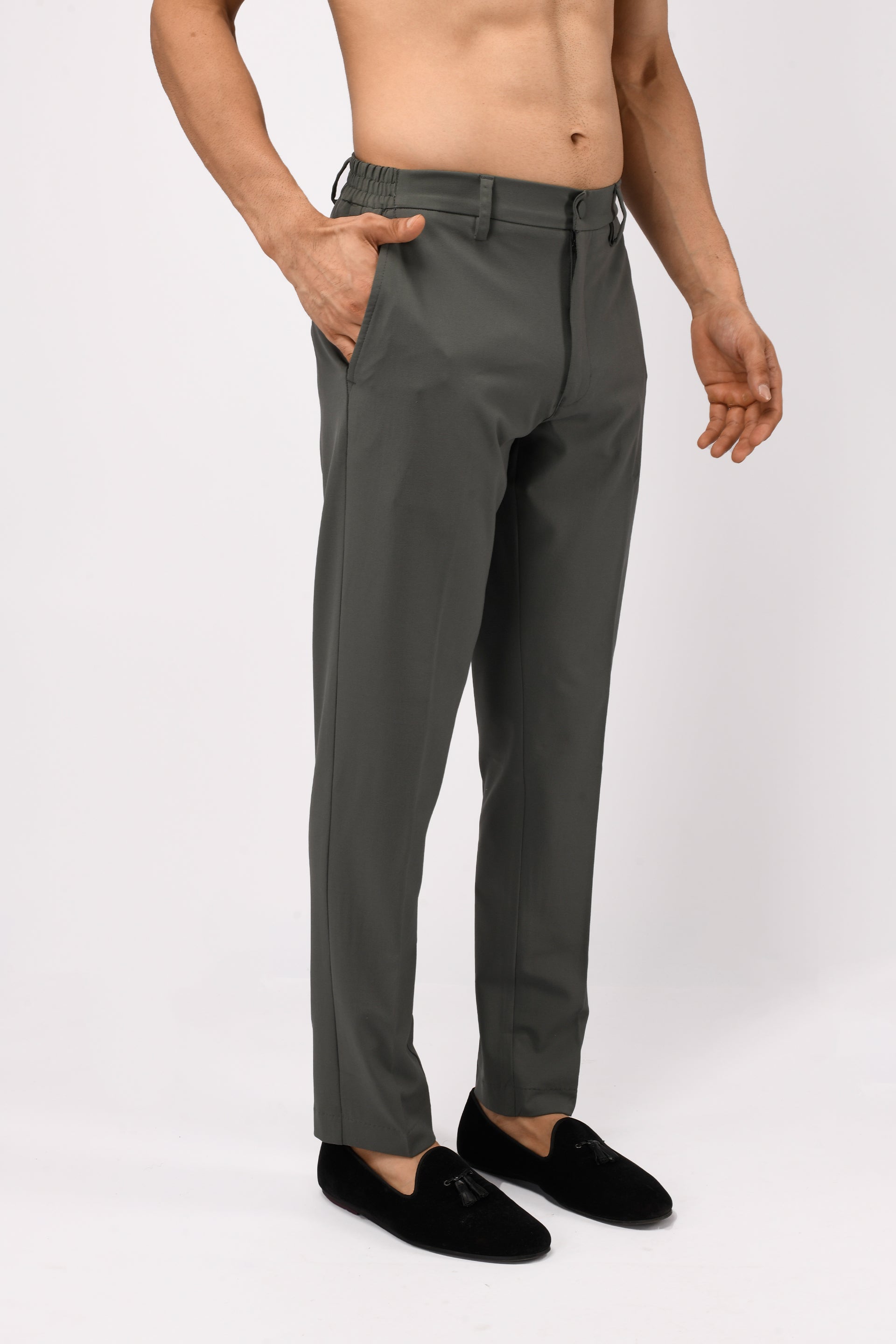 SOFT HANDLE TAILORED TROUSERS