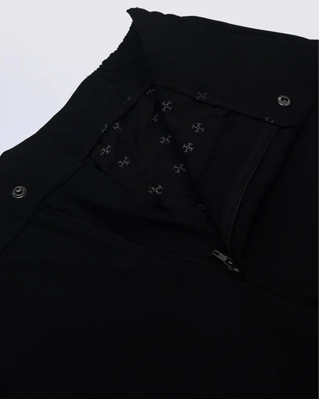 Soft Iron Flexi Tailored Trouser In Black