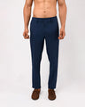 Soft Iron Flexi Tailored Trouser In Blue