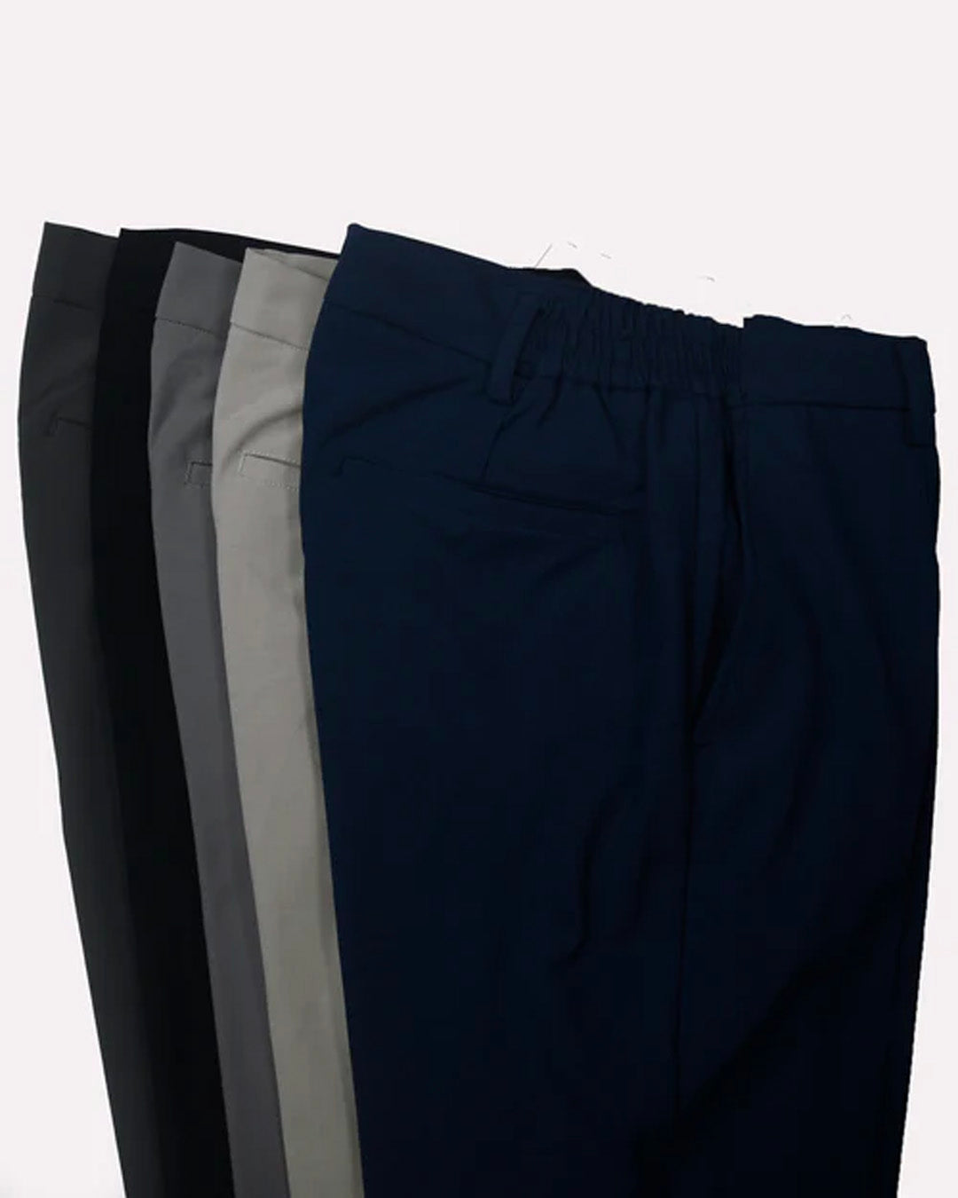 Soft Iron Flexi Tailored Trouser In Blue