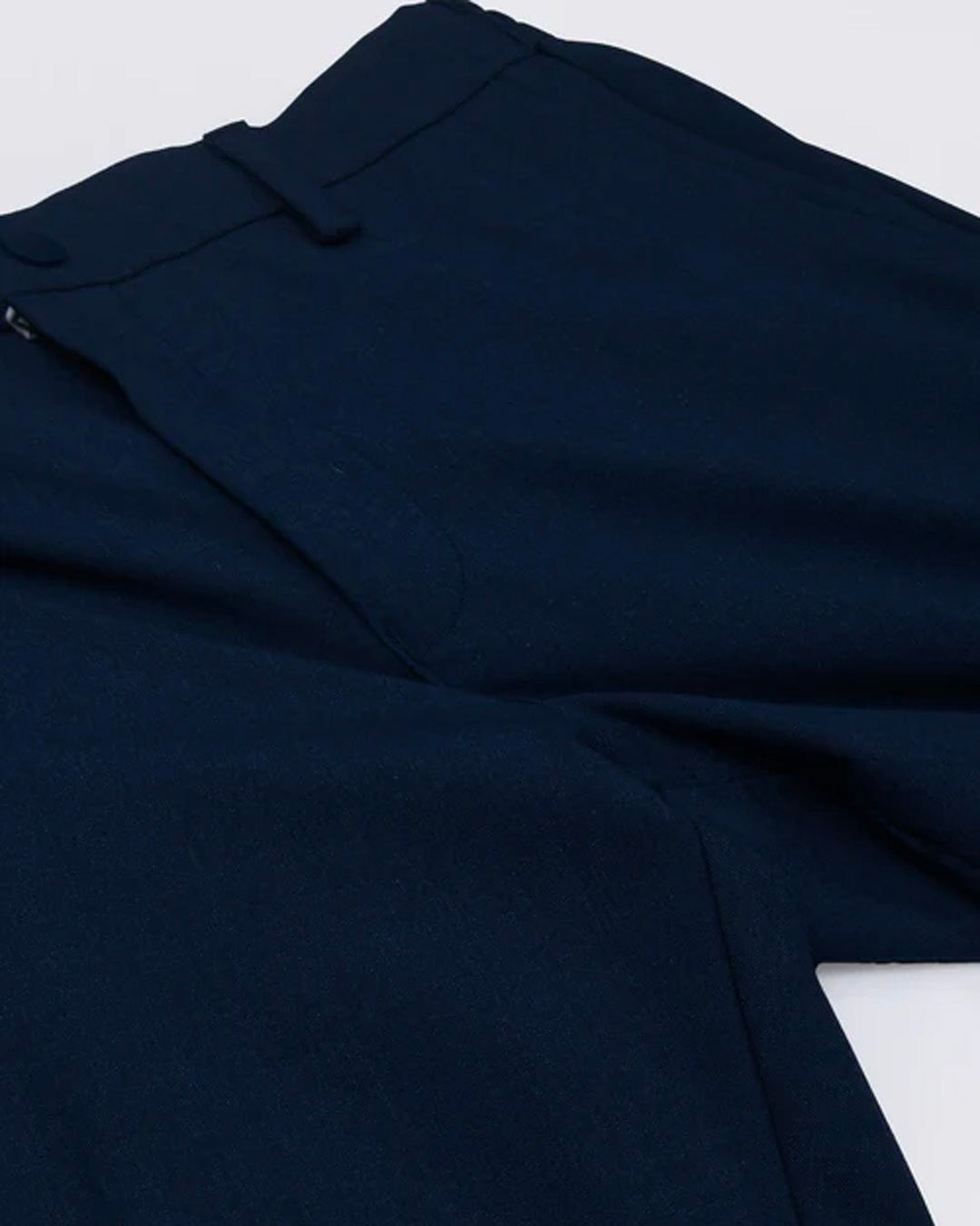 Soft Iron Flexi Tailored Trouser In Blue