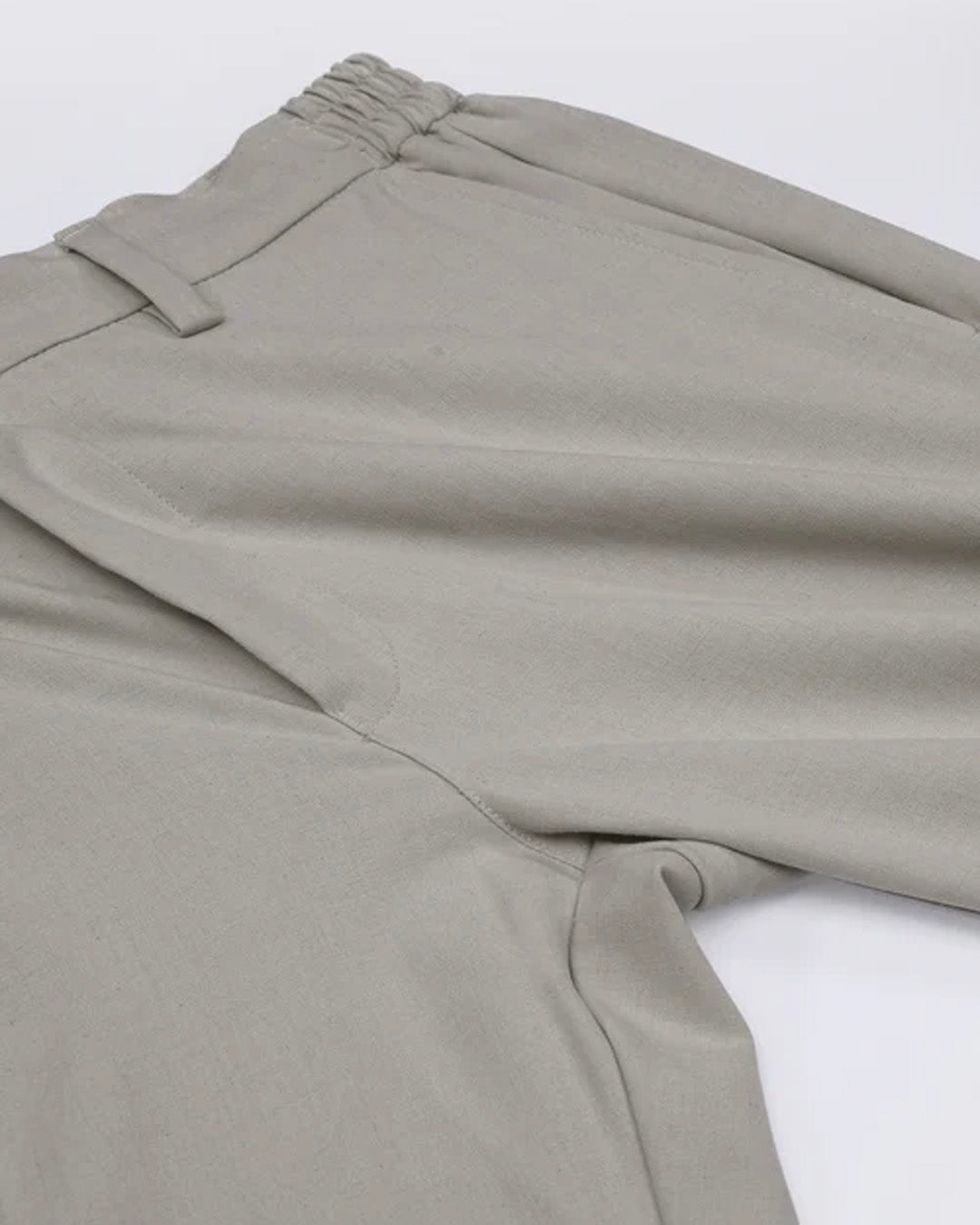Soft Iron Flexi Tailored Trouser In Cream