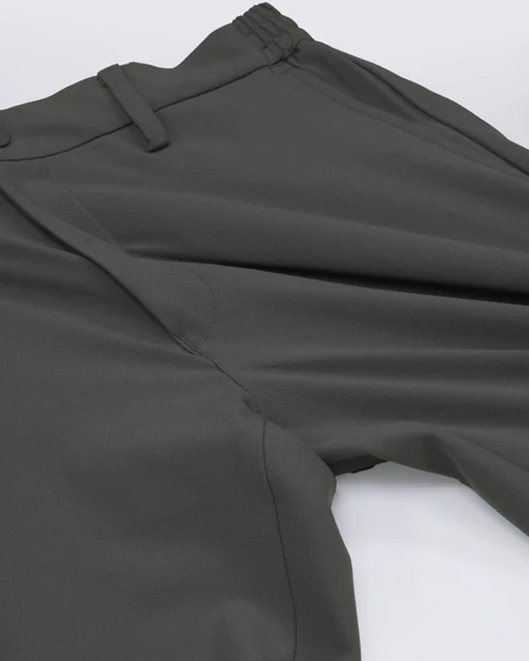 Soft Iron Flexi Tailored Trouser In Grey