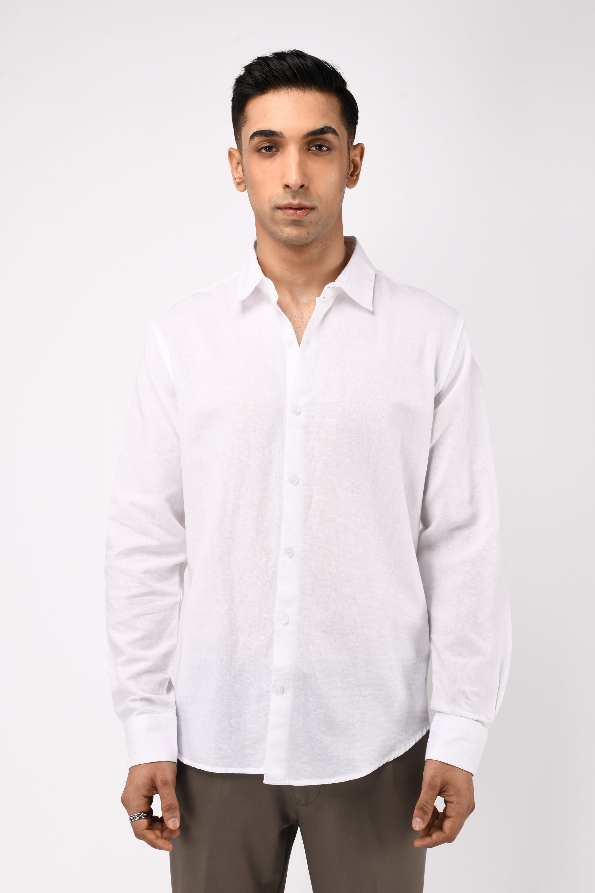 CLASSIC FUSED LINEN SHIRT