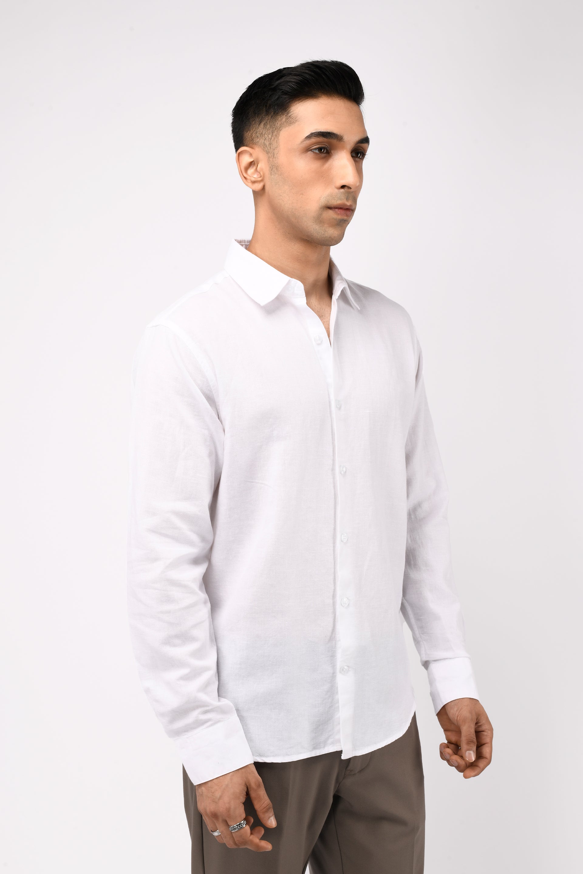 CLASSIC FUSED LINEN SHIRT