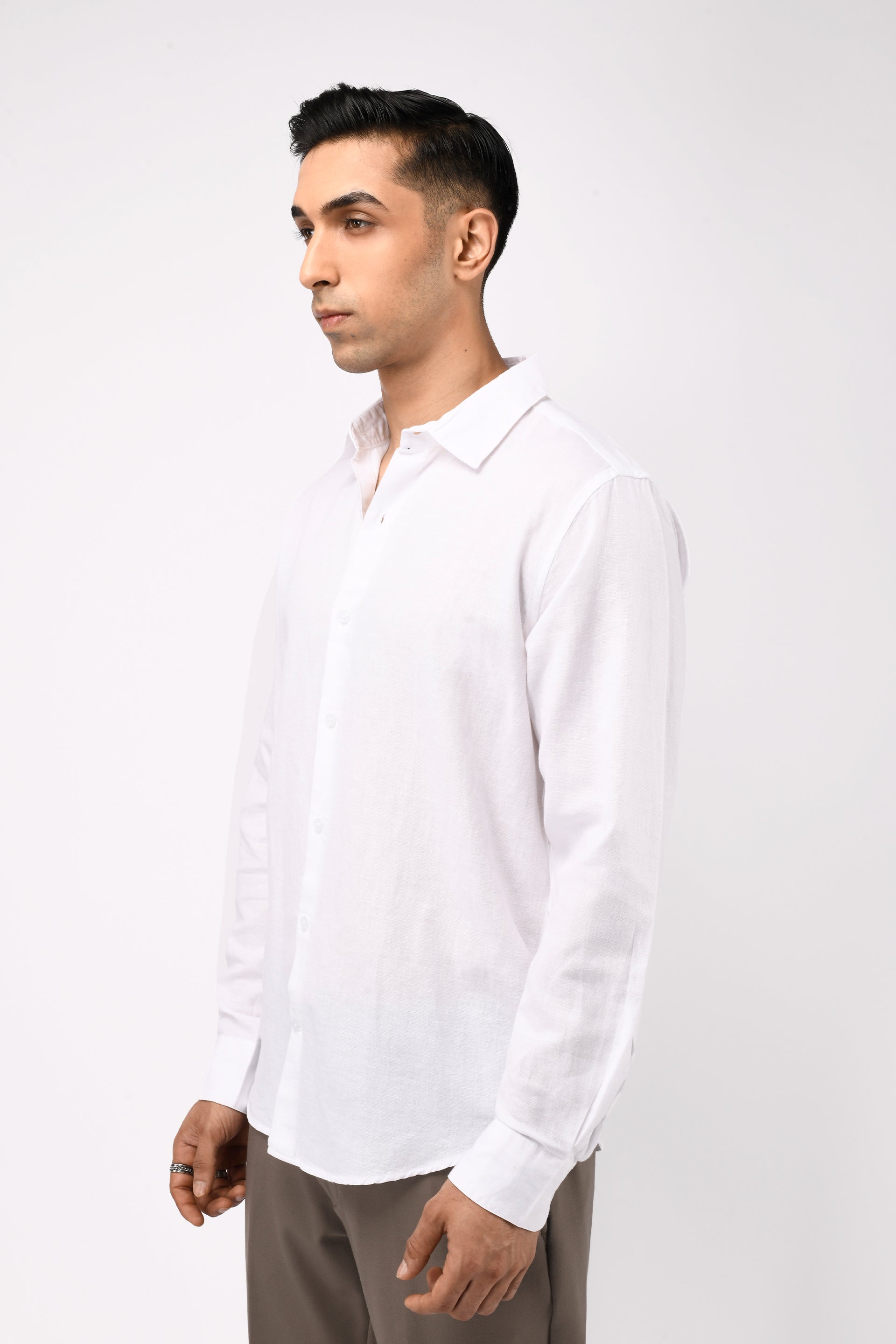 CLASSIC FUSED LINEN SHIRT