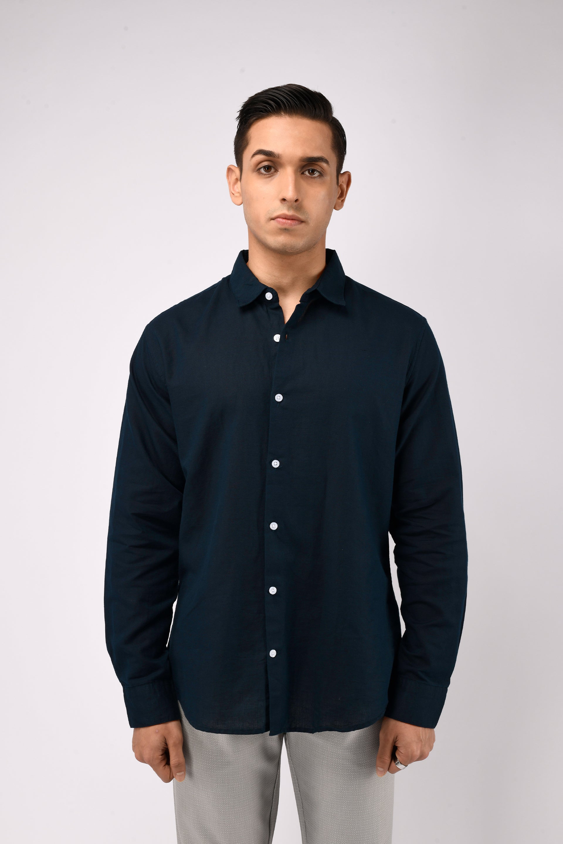 CLASSIC FUSED LINEN SHIRT