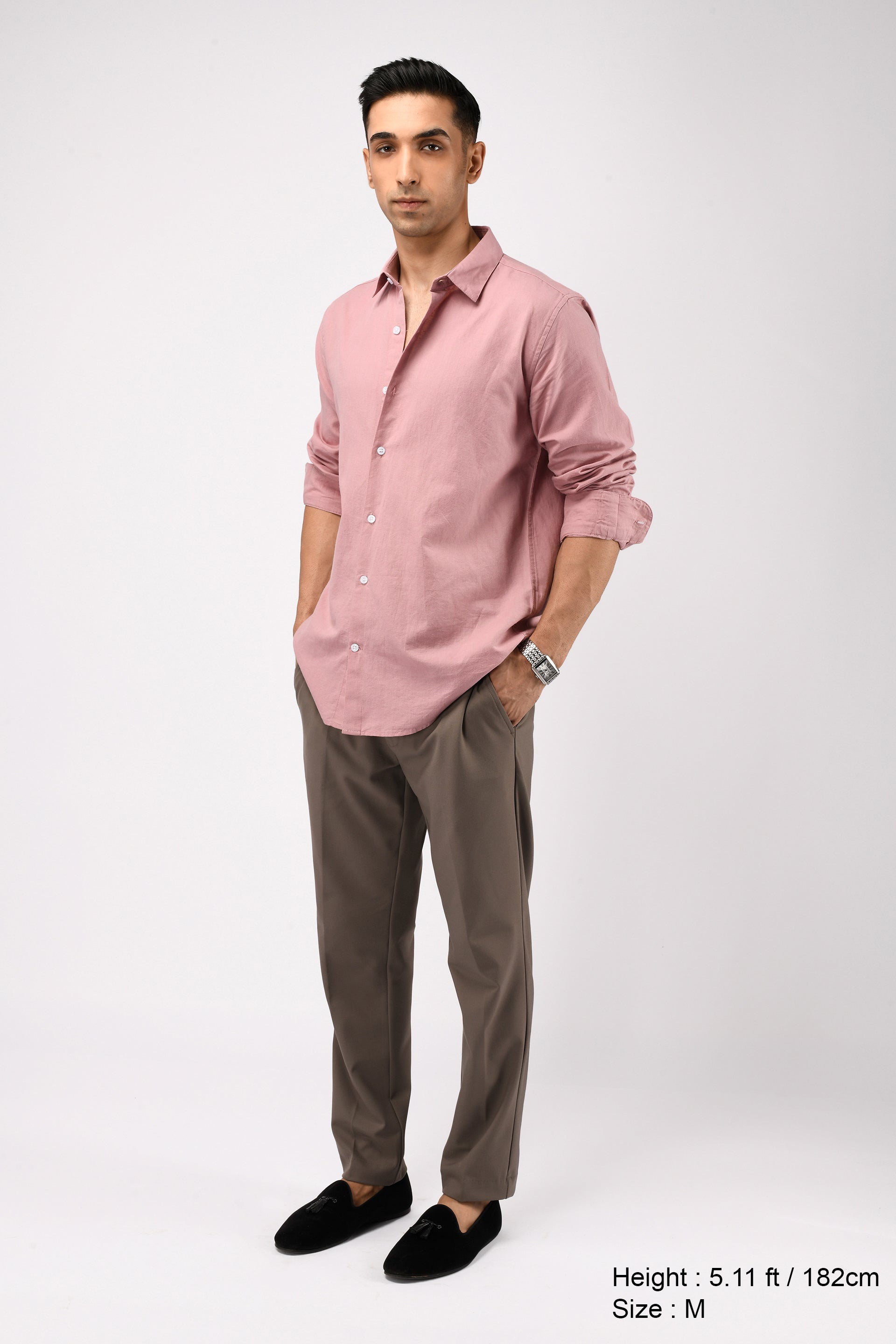 CLASSIC FUSED LINEN SHIRT