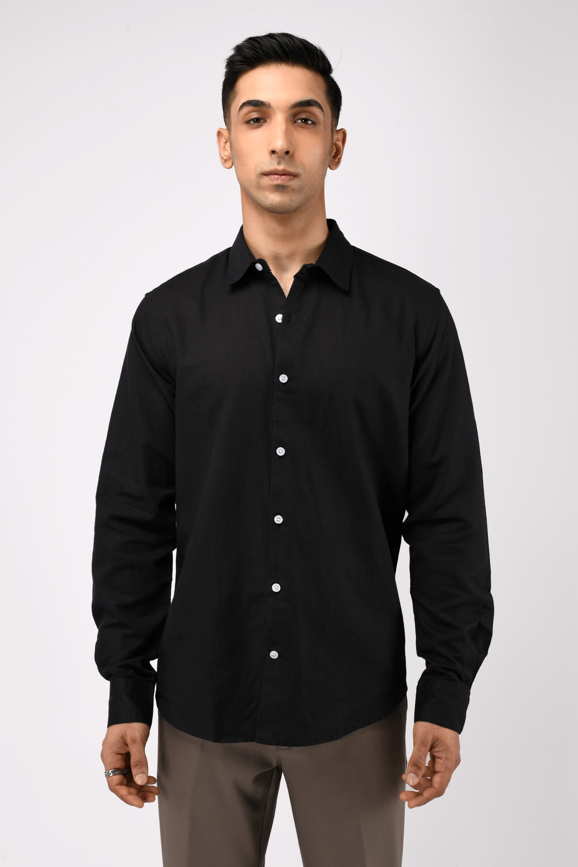 CLASSIC FUSED LINEN SHIRT