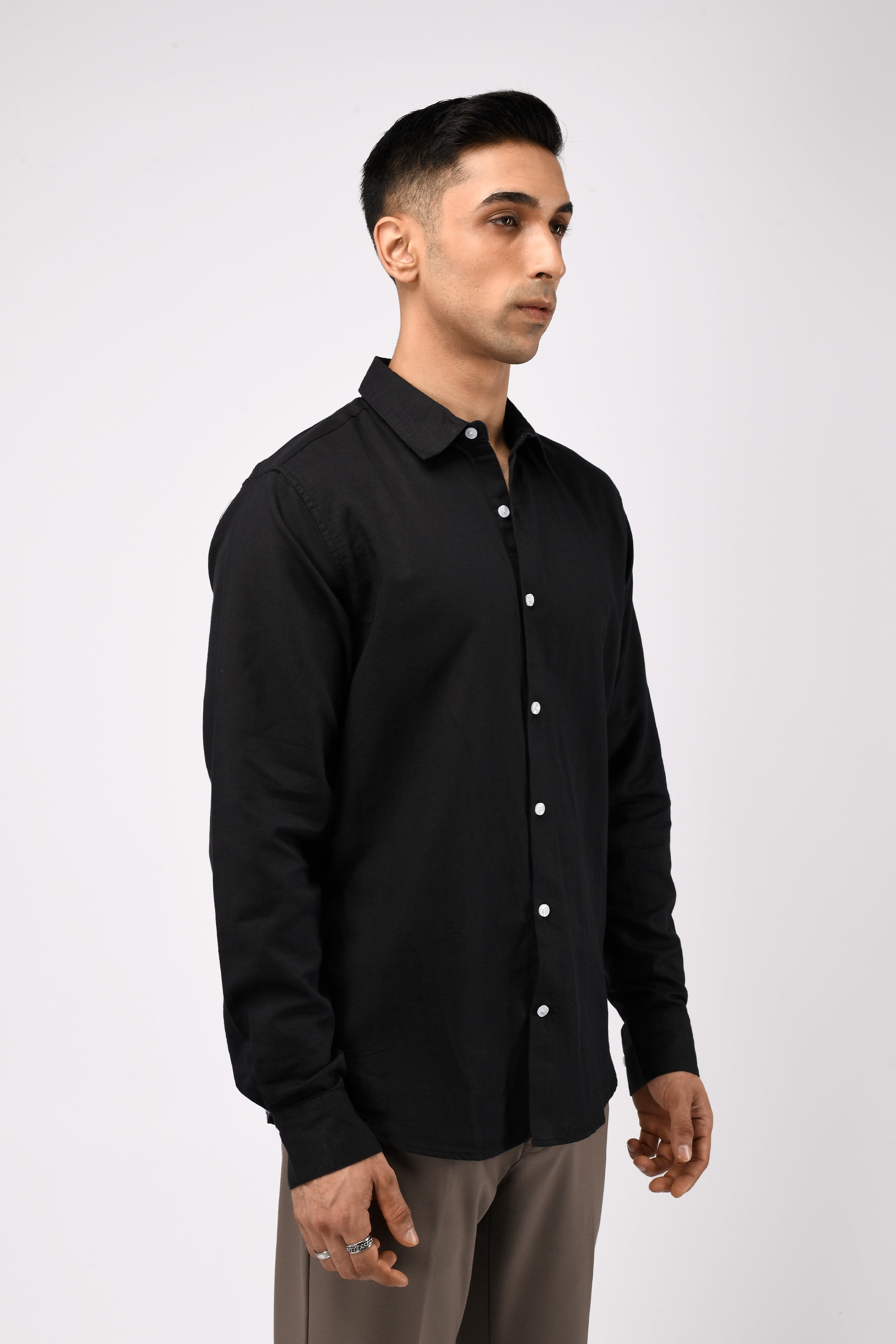 CLASSIC FUSED LINEN SHIRT