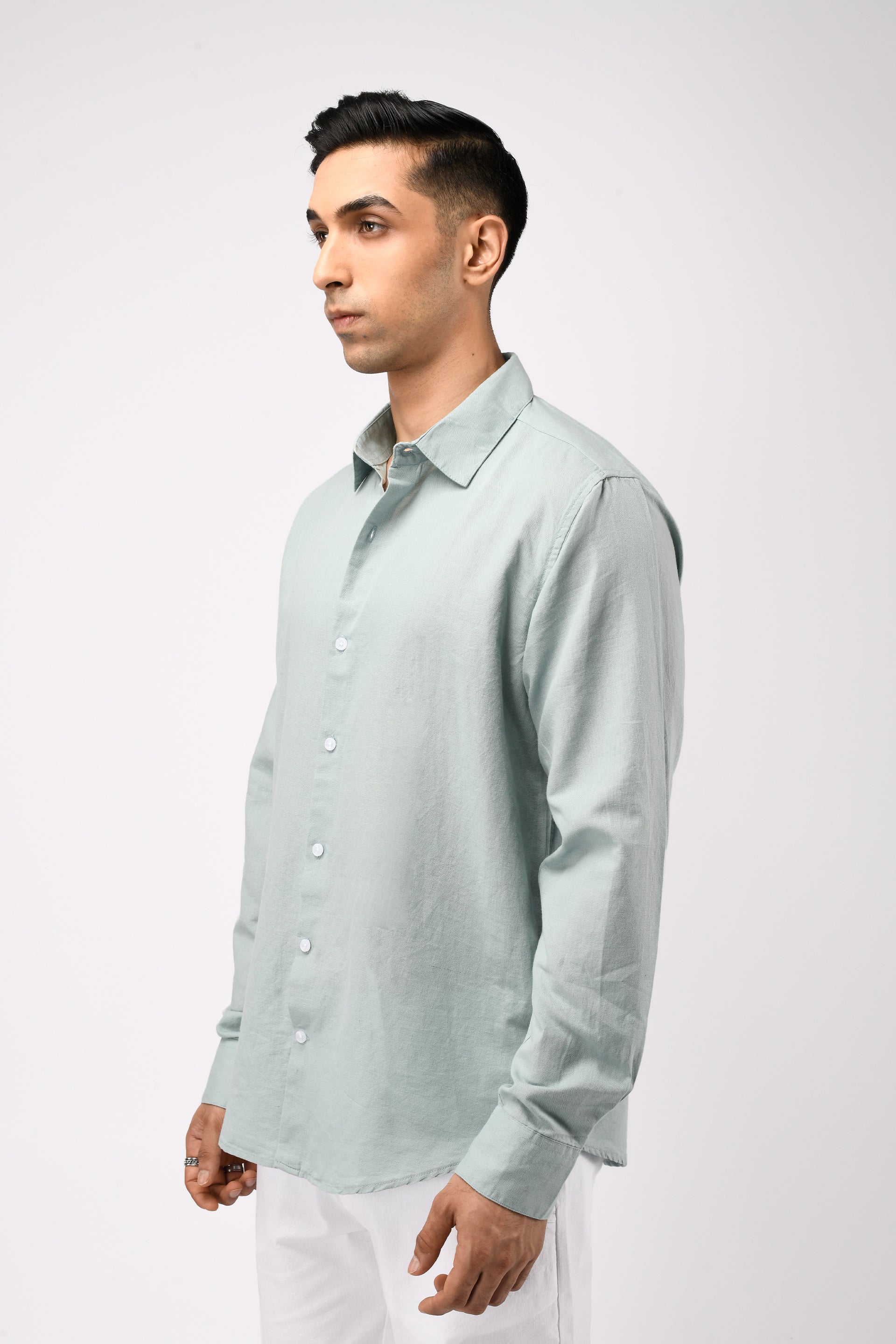 CLASSIC FUSED LINEN SHIRT