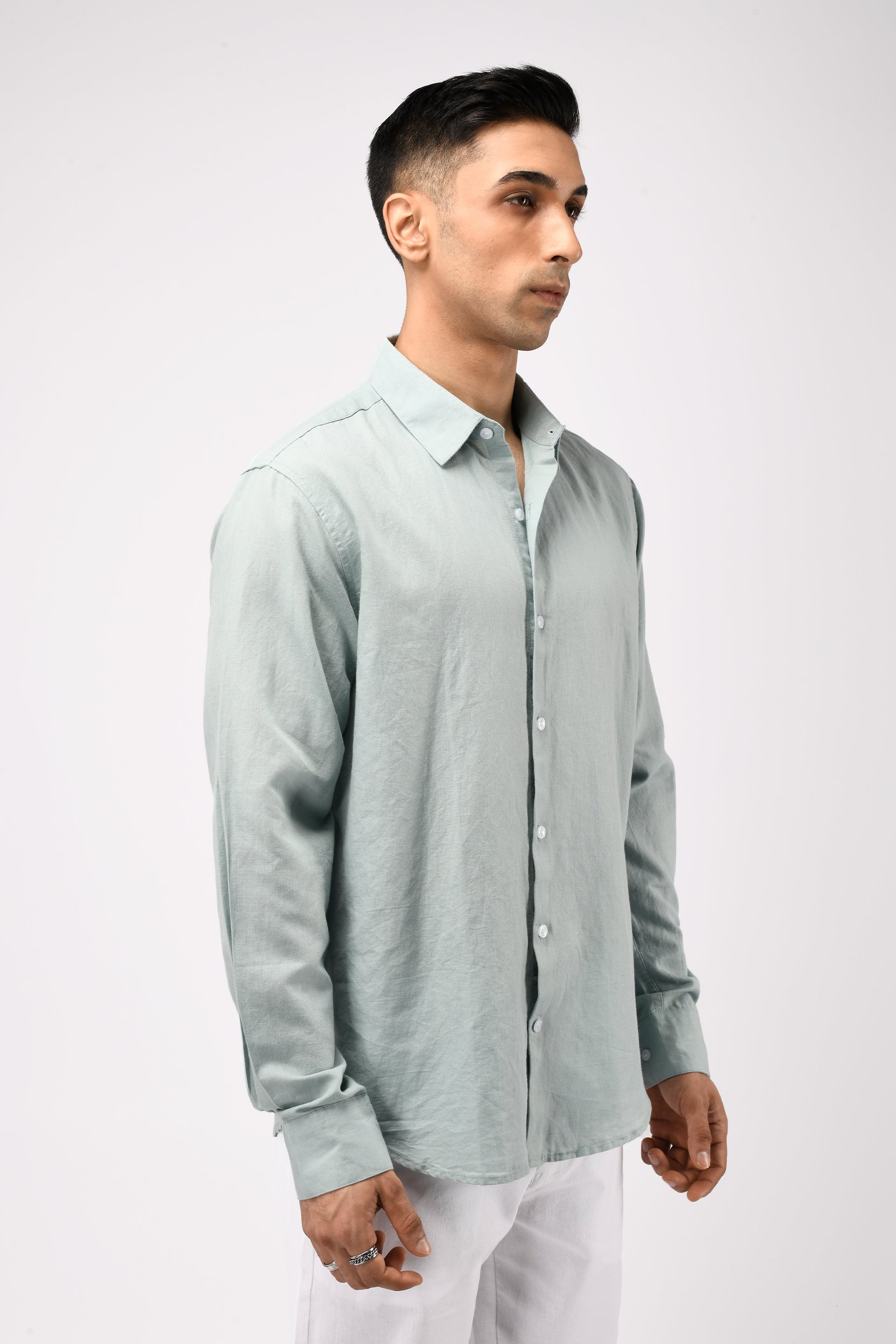 CLASSIC FUSED LINEN SHIRT