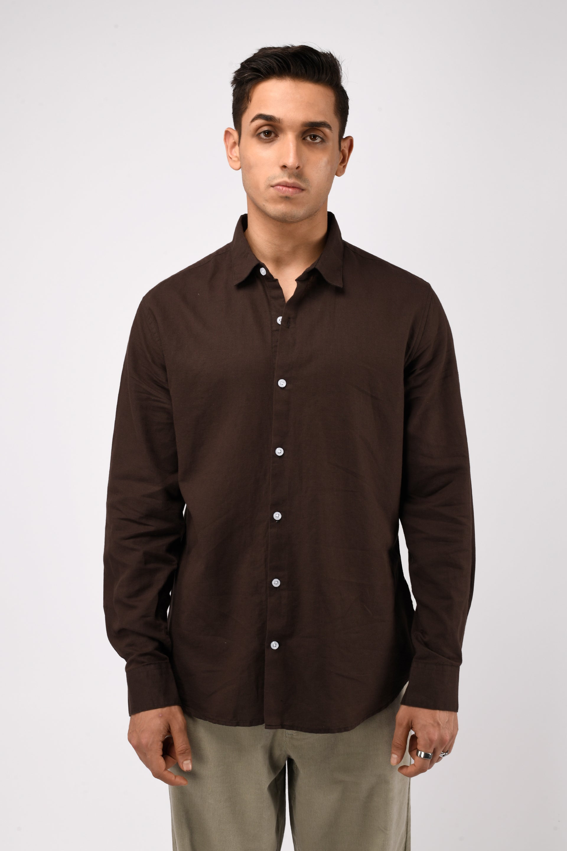 CLASSIC FUSED LINEN SHIRT